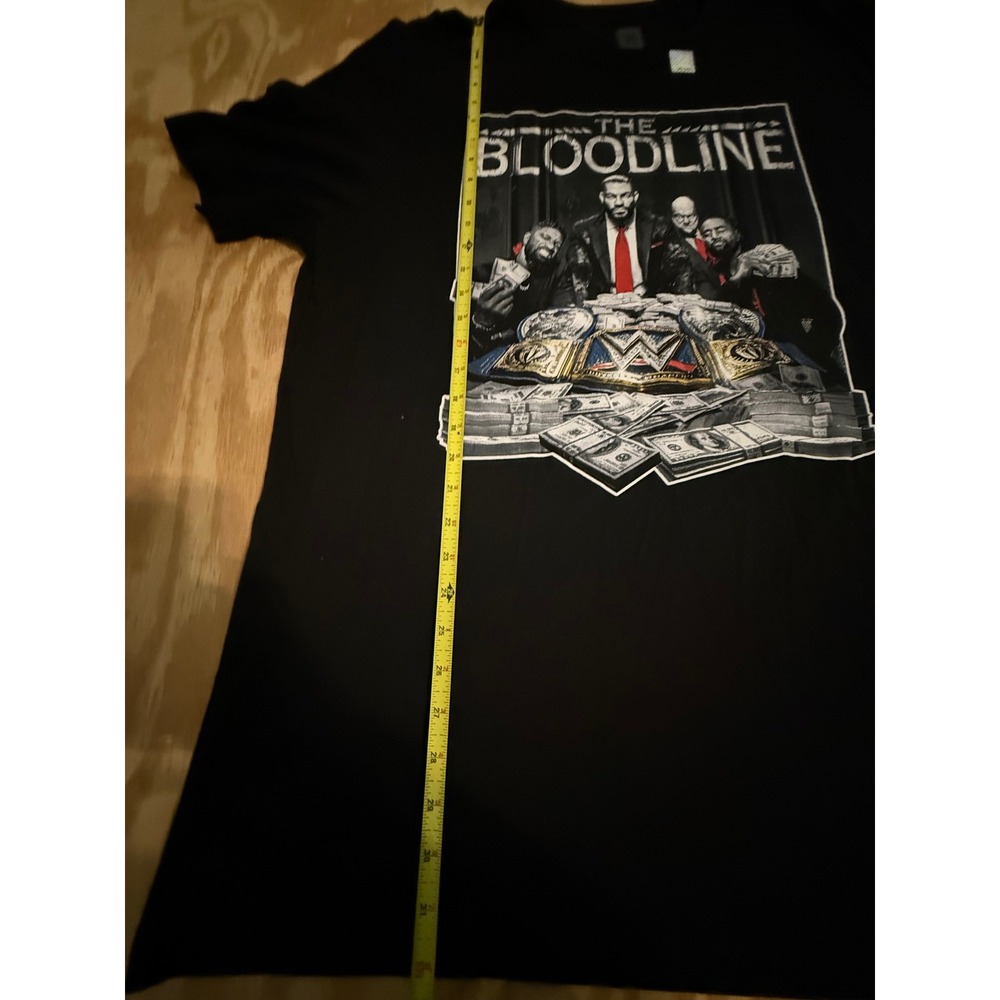 WWE Authentic The Bloodline Roman Reigns Graphic T-Shirt Black 3XL 100% Cotton - Picture 6 of 7